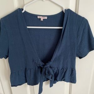 Pacsun tie front top